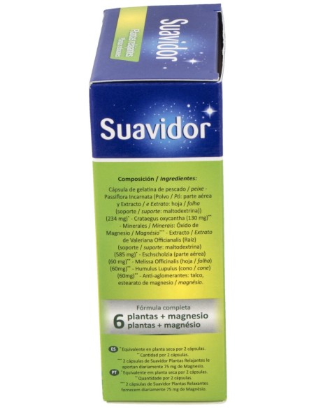 Suavidor Plantas Relajantes 45Cap.