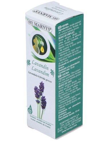 Marnys Aceite Esencial Alimentario De Lavandin...