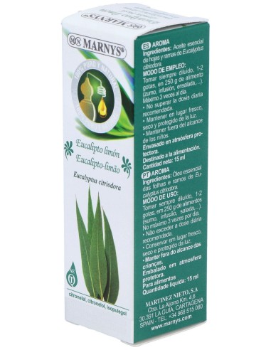Marnys Aceite Esencial Alimentario De Eucalipto...