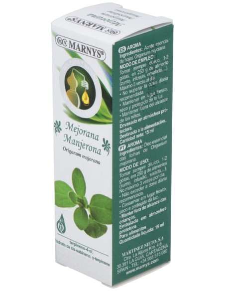 Marnys Mejorana Aceite Esencial Alimentario Estuche 15Ml