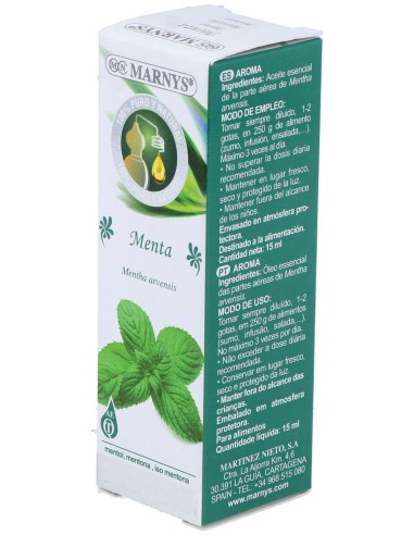 Marnys Aceite Esencial Alimentario De Menta...