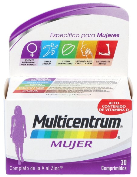 Multicentrum Mujer 30 Comprimidos