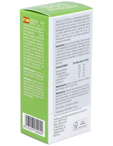 Ansileve Sos Spray 30Ml. Sg Vegan