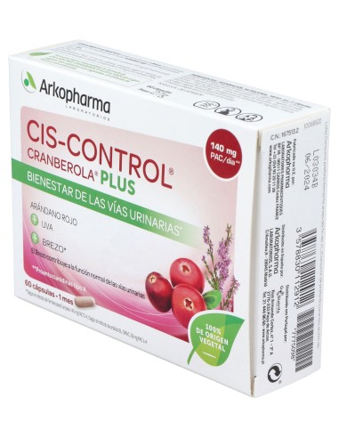 Cranberola Cis-Control Plus Con Brezo 60Cáps