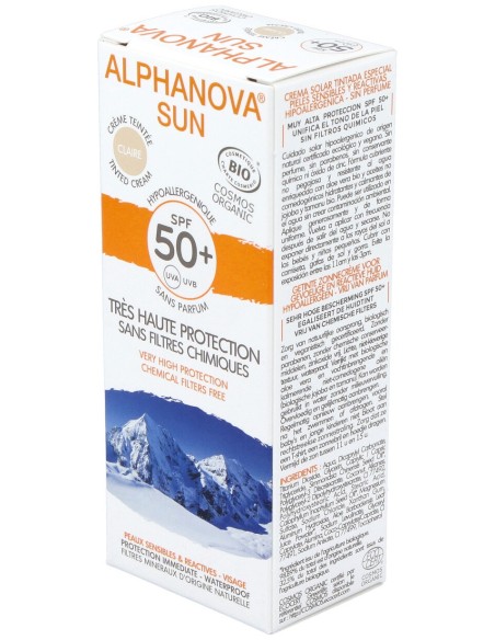 Solar Facial Spf50+ Color Hipoalergenico 50Gr. Bio