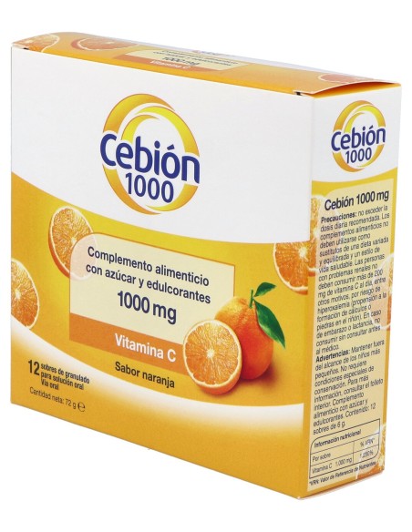 Cebion 1000 12 Sb Granulados Sol.Oral.