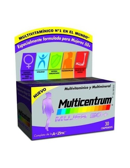 Multicentrum Mujer Select 50+ 30Comp.