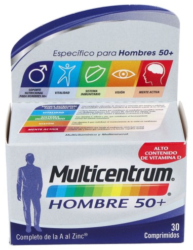 Multicentrum Hombre Select 50+ 30Comp.