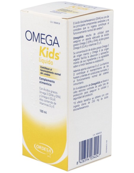 Omegakids Emulsion Sabor Limon 100Ml.