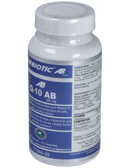 Airbiotic Coenzima Q10 300 Mg 30 Capsulas