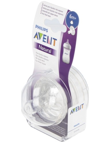 Avent Tetina Natural Líquidos Espesos +6 Meses...