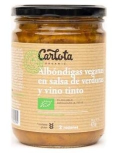 Carlota Organic Albondigas Salsa Verdu Bio Veg 425G