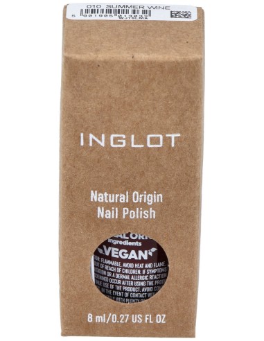 Inglot Natural Esmalte De Uñas Summer Wine 010