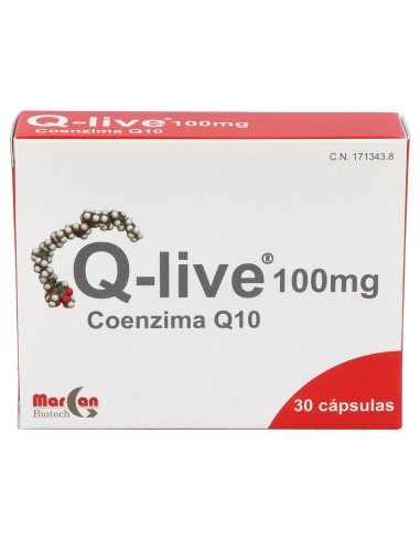 Q-Live Coenzima 100Mg 30Caps