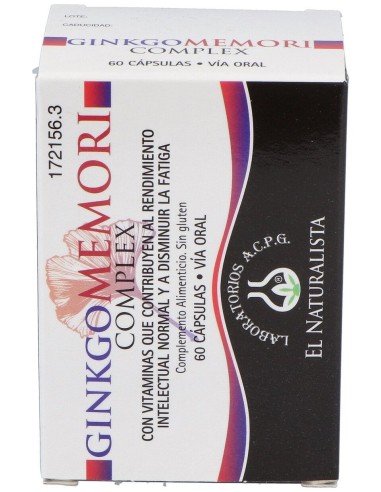 El Naturalista Ginkgo Memori Complex 60Cáps