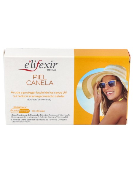 Elifexir Esenciall Piel Canela 40 Caps