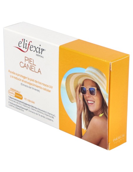 Elifexir Esenciall Piel Canela 40 Caps