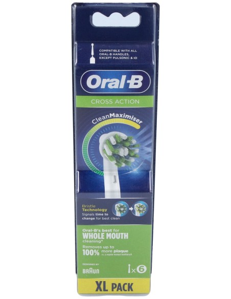Oral-B Recambios Cross Action Clean Maximiser 6Uds