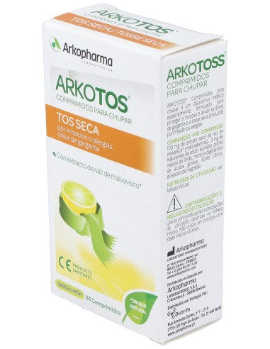 Arkotos Tos Seca Sabor Limón 24Comp