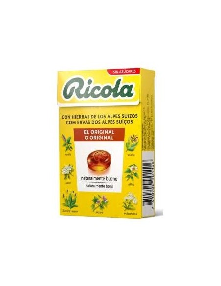 Ricola Hierbas Suizas Caramelos Sin Azúcar 50G