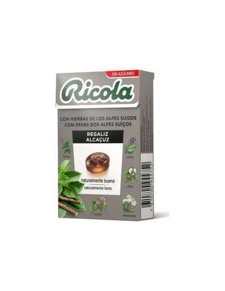 Ricola Regaliz Caramelos Sin Azúcar 50G