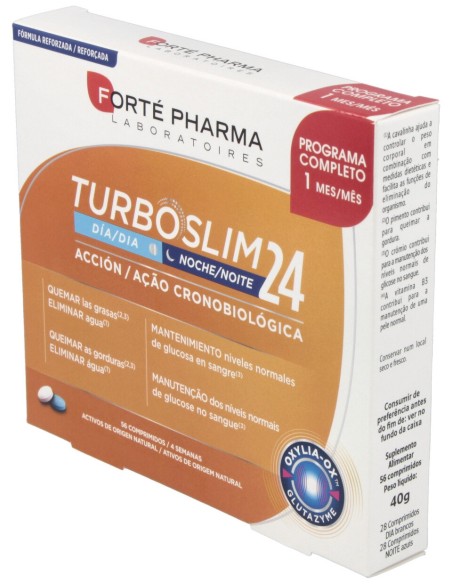 Turboslim 24 Día & Noche 56 Comprimidos