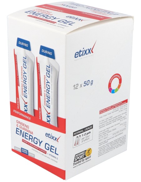 Etixx G&G Energy Gel Ginseng/Guarana 12Ud.