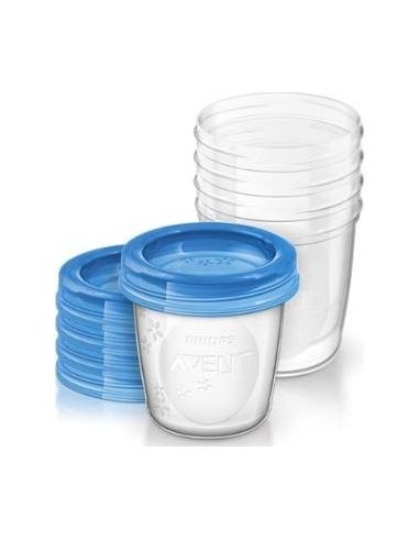 Avent Recipientes Para Leche Materna 5X180Ml +...