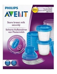 Set Recipientes Leche Materna 180Ml 10Ud Scf618/10