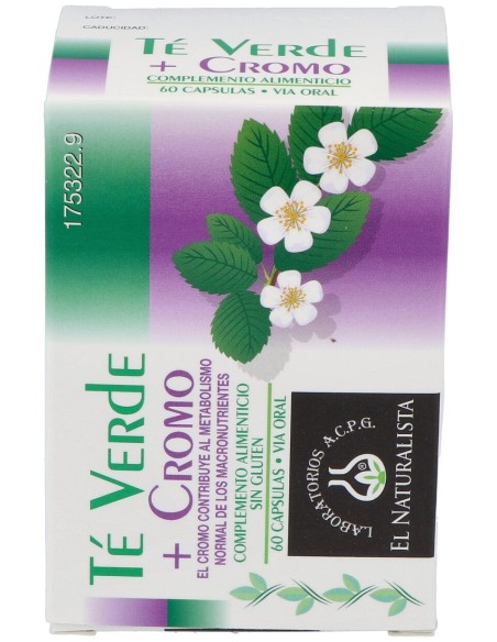 El Naturalista Te Verde + Cromo 60Caps