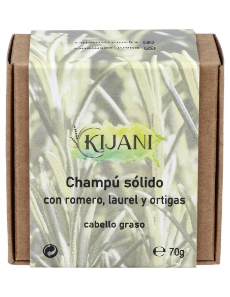 Champu Solido Cabello Graso Romero Y Ortiga 70Gr.