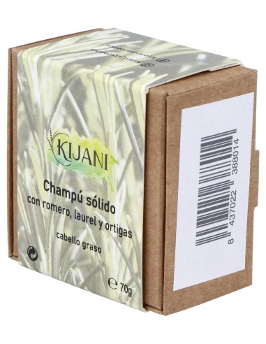 Champu Solido Cabello Graso Romero Y Ortiga 70Gr.