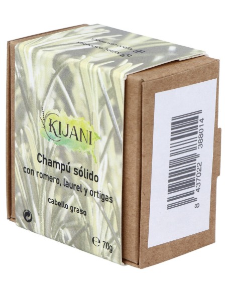 Champu Solido Cabello Graso Romero Y Ortiga 70Gr.