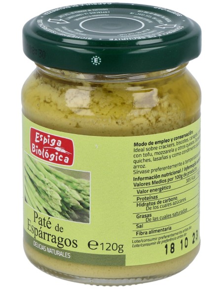 Espiga Biologica Pate Esparragos Eco 120G