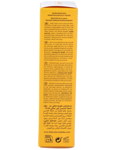 Babé Fotoprotector Facial 50+ Oil Free Tacto...