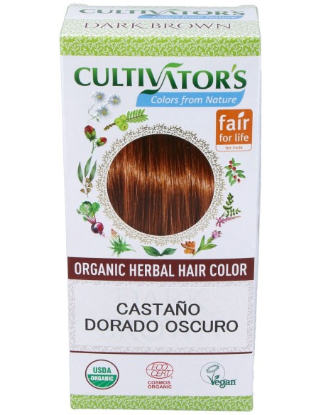 Castaño Dorado Oscuro Tinte Organico 100Gr Ecocert