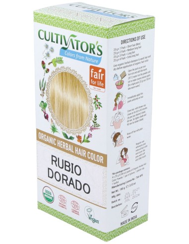 Cultivator'S Rubio Dorado Tinte Orgánico 100G