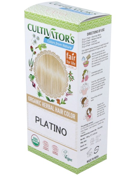 Platino Tinte Organico 100Gr. Ecocert