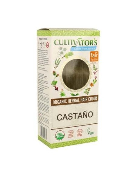 Castaño Tinte Organico 100Gr. Ecocert