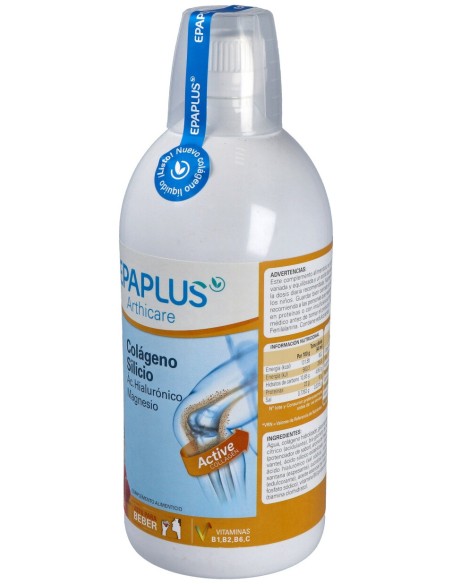 Epaplus Colágeno + Ác. Hialurónico Sabor Frambuesa 25 Días 1L Bebible