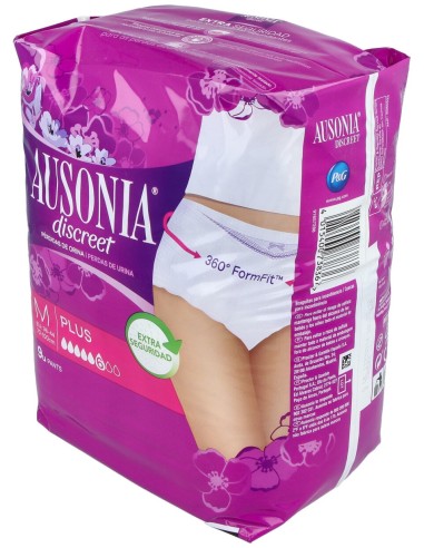 Ausonia Discreet Pants Plus Talla M 9Ud.
