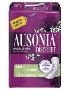 Ausonia Discreet Normal 12 Unidades