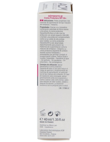 Depiwhite M. Pantalla Solar Spf 50+ 40Ml.