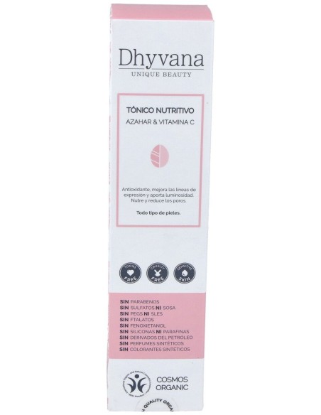Tónico Nutritivo Dhyvana Unique Beauty® Azahar Con Vitamina C 100Ml