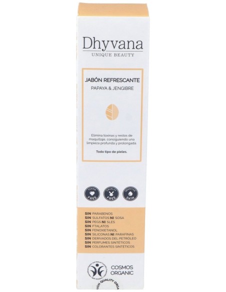Jabón Refrescante Dhyvana Unique Beauty® Papaya Y Jengibre 100Ml
