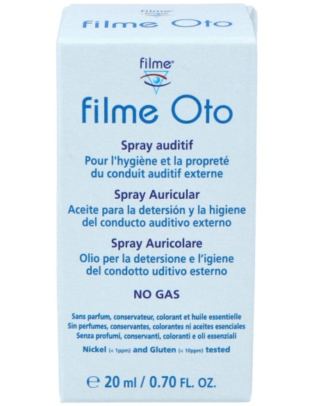 Filme Oto Spray Auricular Para Detersion 1 Spray 20Ml