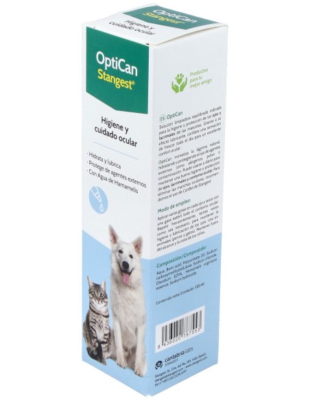 Optican Limpiador Ojos Perros Y Gatos 125Ml.