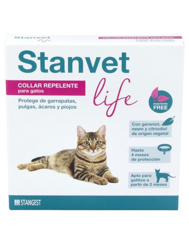 Collar Stanvet Life Gatos 37Cm.