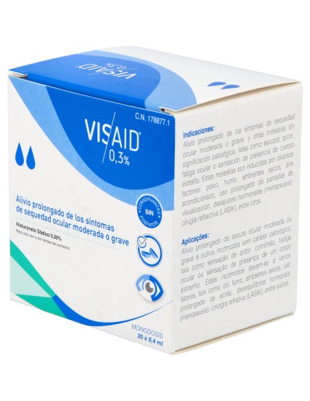 Visaid 0,3% Gotas Oculares Estériles 0,4Ml X 30Uds