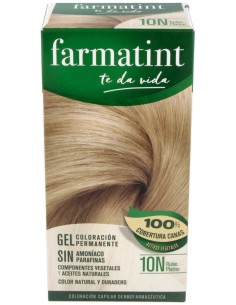 Farmatint Gel 10N Rubio Platino 135Ml.